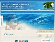 Tablet Screenshot of gulfshoreoralsurgery.com